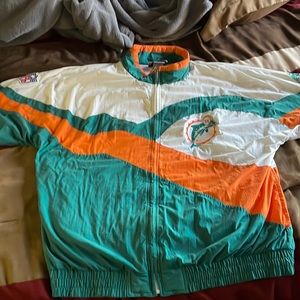 Vintage dolphins zip up jacket